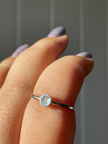 Stamped Ring  | Sterling Silver