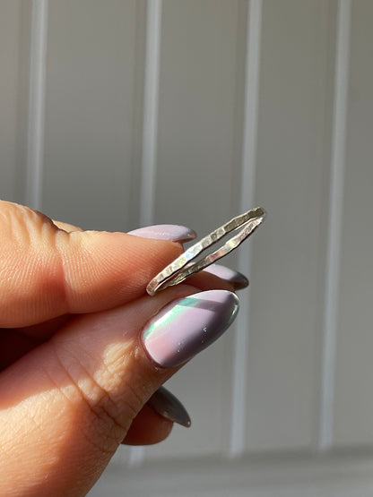 Hammered Band | Sterling Silver