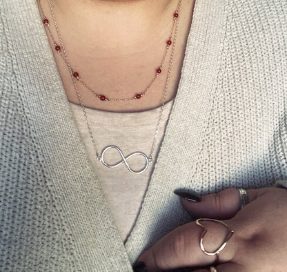 Large Infinity Symbol Necklace