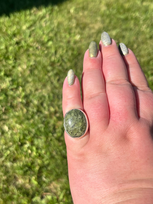 BC Bubble Jasper Ring | size 9