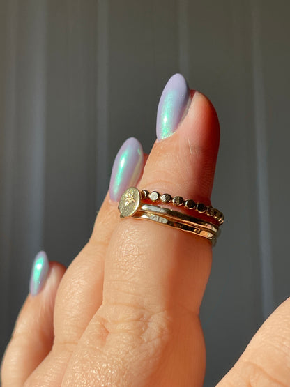 The Navigator | Star Stacker Ring Set | 14k Gold Filled