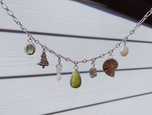 Forest Floor Charm Necklace | 18 in